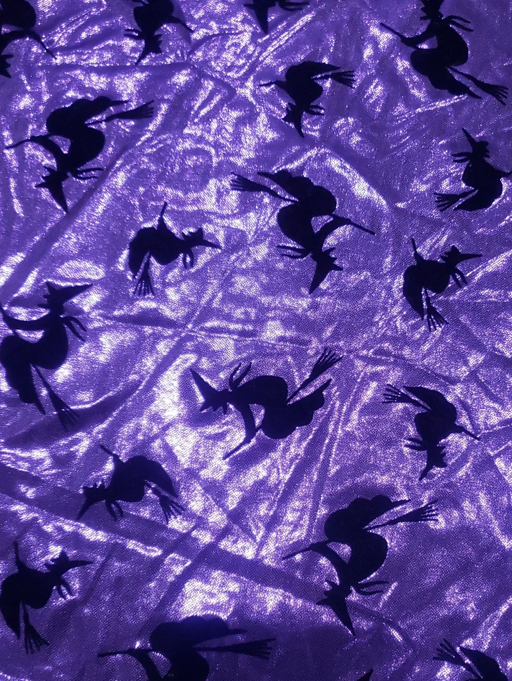 Purple & Black Witch Halloween Goth Table Cloth Amazing!!!